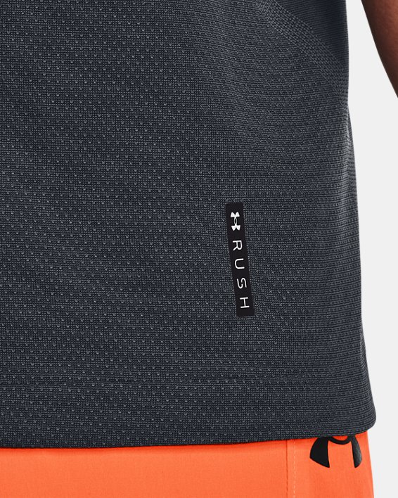 Men's UA RUSH™ Seamless Legacy Short Sleeve, Gray, pdpMainDesktop image number 3